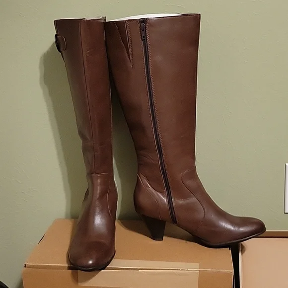 b.o.c Cassie dark brown tall leather boots - Picture 4 of 12